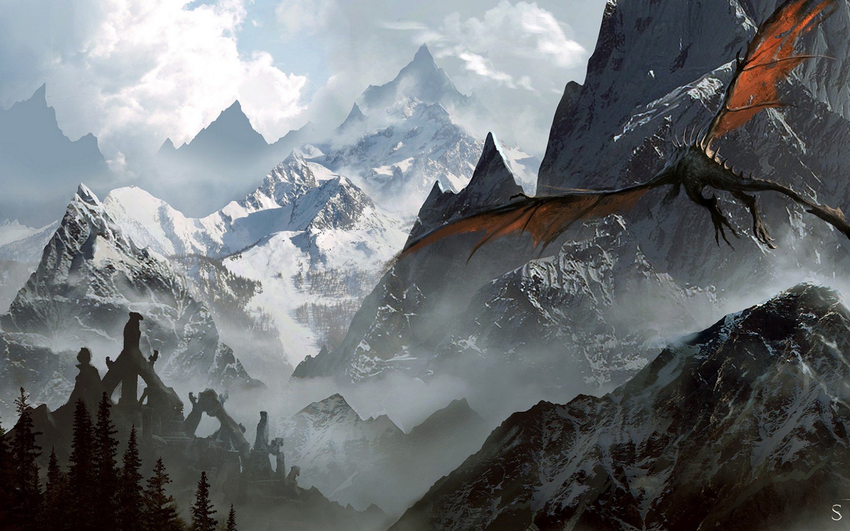 elder, Scrolls, Fantasy, Action, Rpg, Fighting, Mmo, Online, Skyrim Wallpaper
