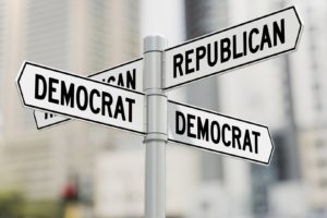 democrat, Republican, Sign, Politics