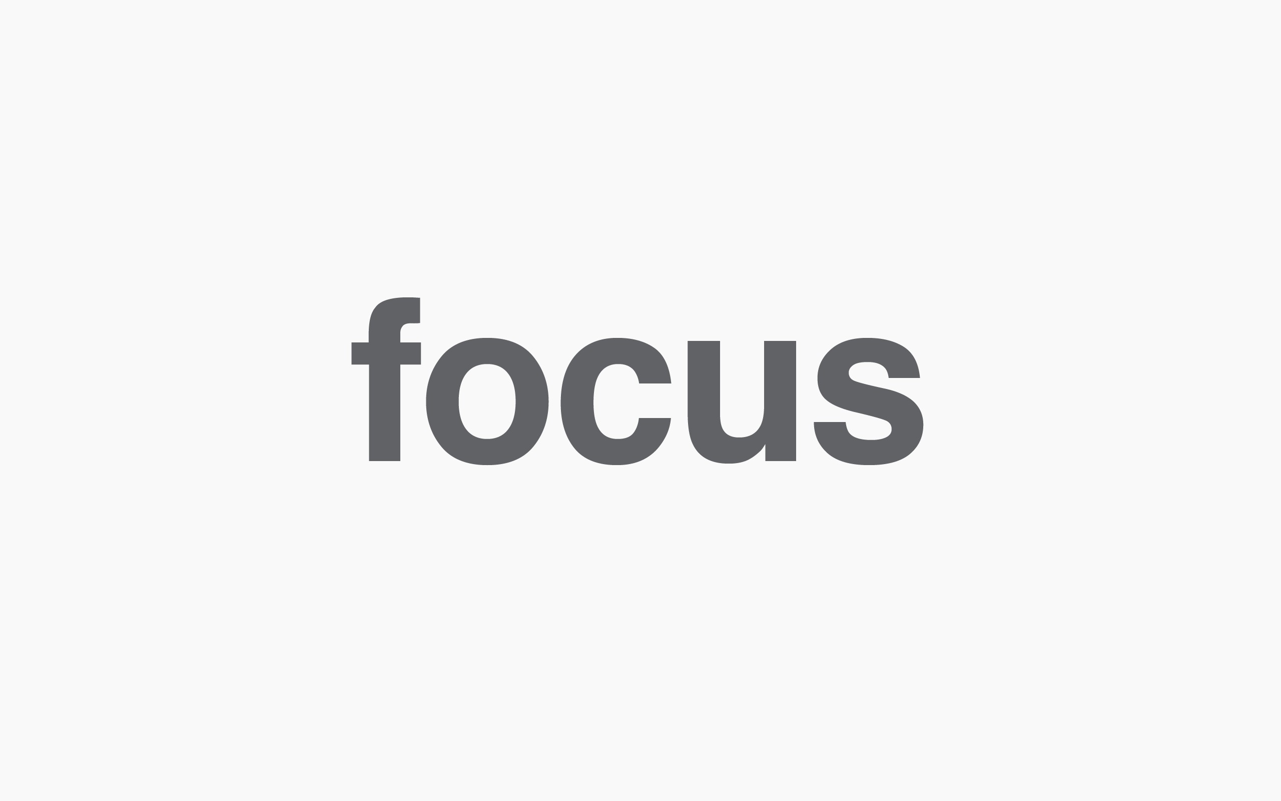 minimalistic, Focus Wallpaper