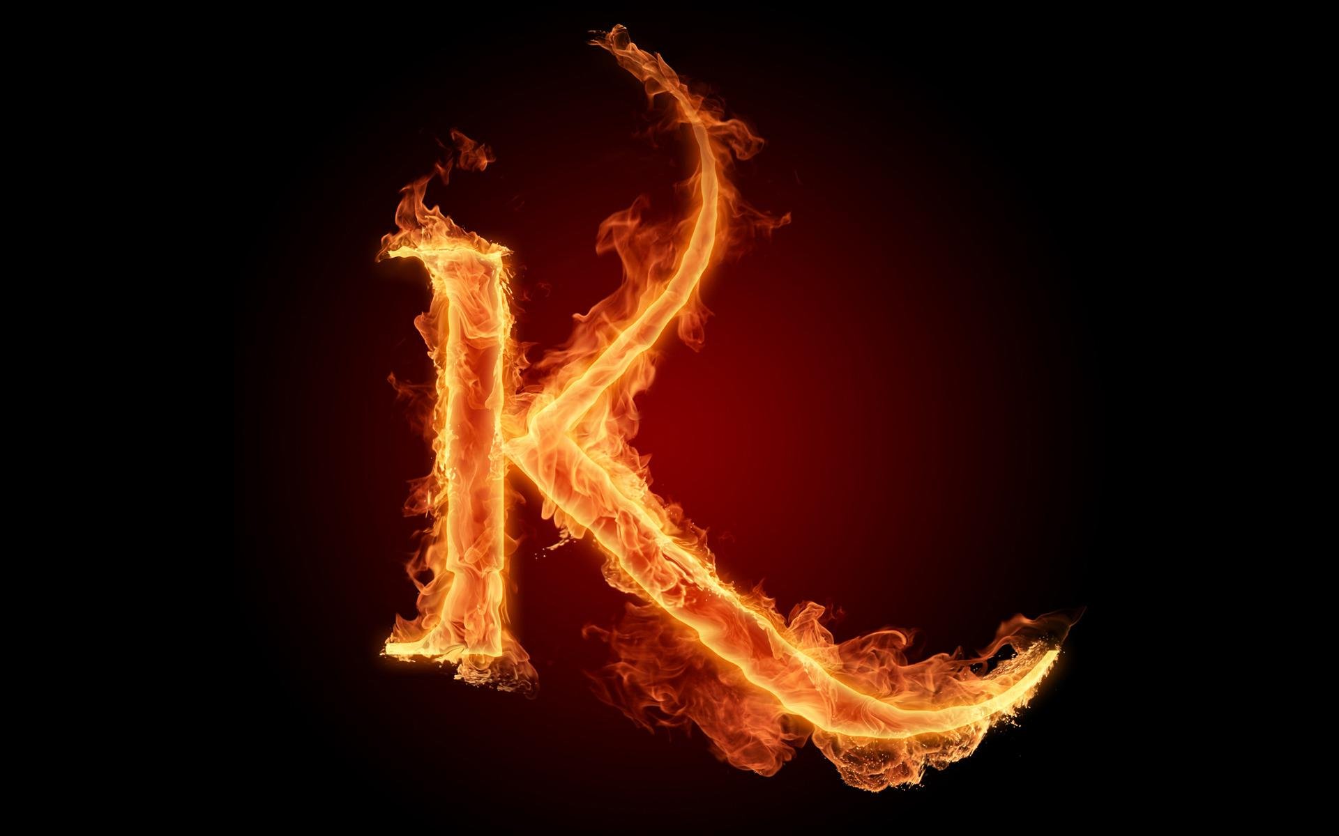 the fiery english alphabet picture k, 1920x1200 Wallpaper