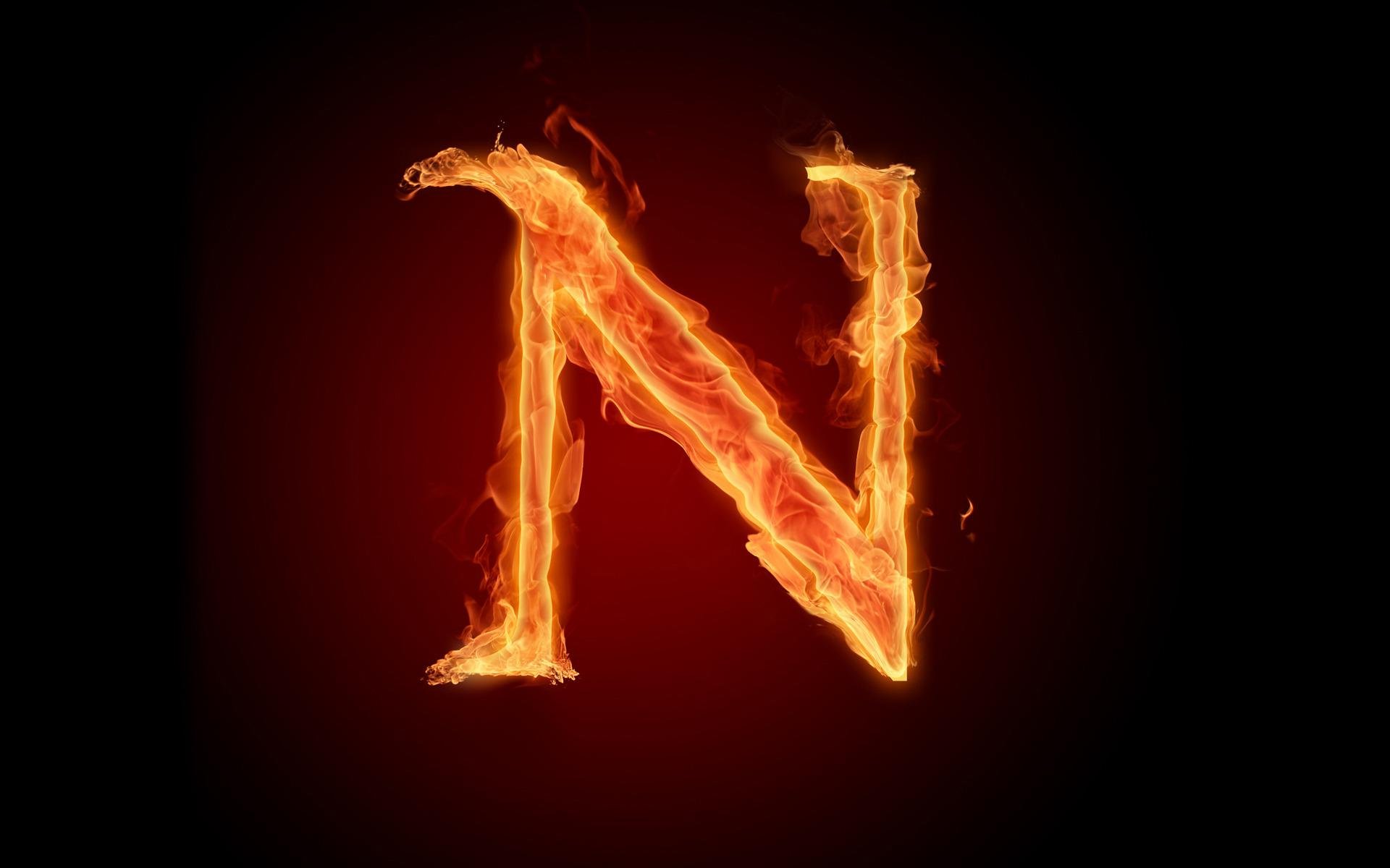 the fiery english alphabet picture n, 1920x1200 Wallpaper