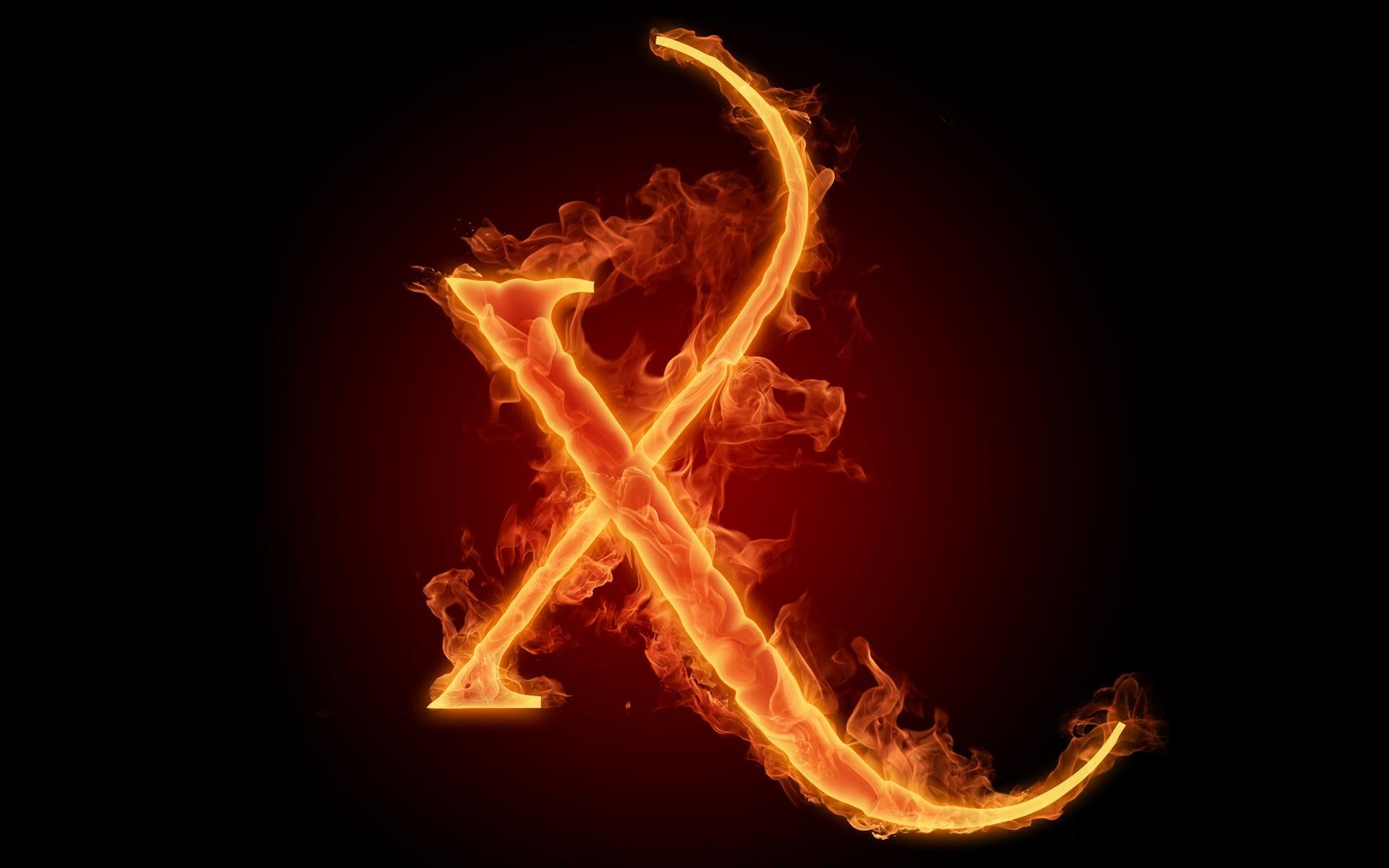 the fiery english alphabet picture x, 1920x1200 Wallpaper