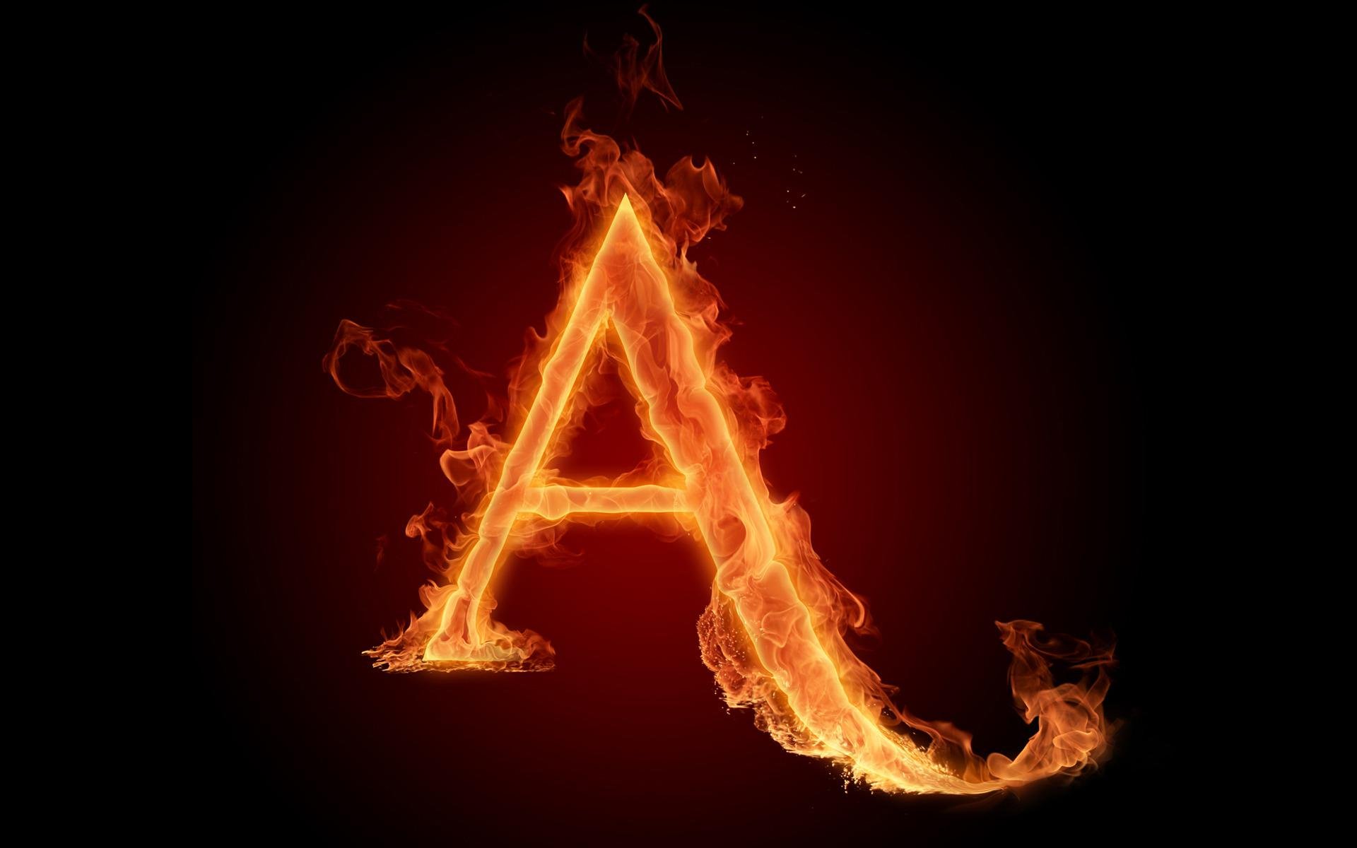 the fiery english alphabet picture a, 1920x1200 Wallpaper