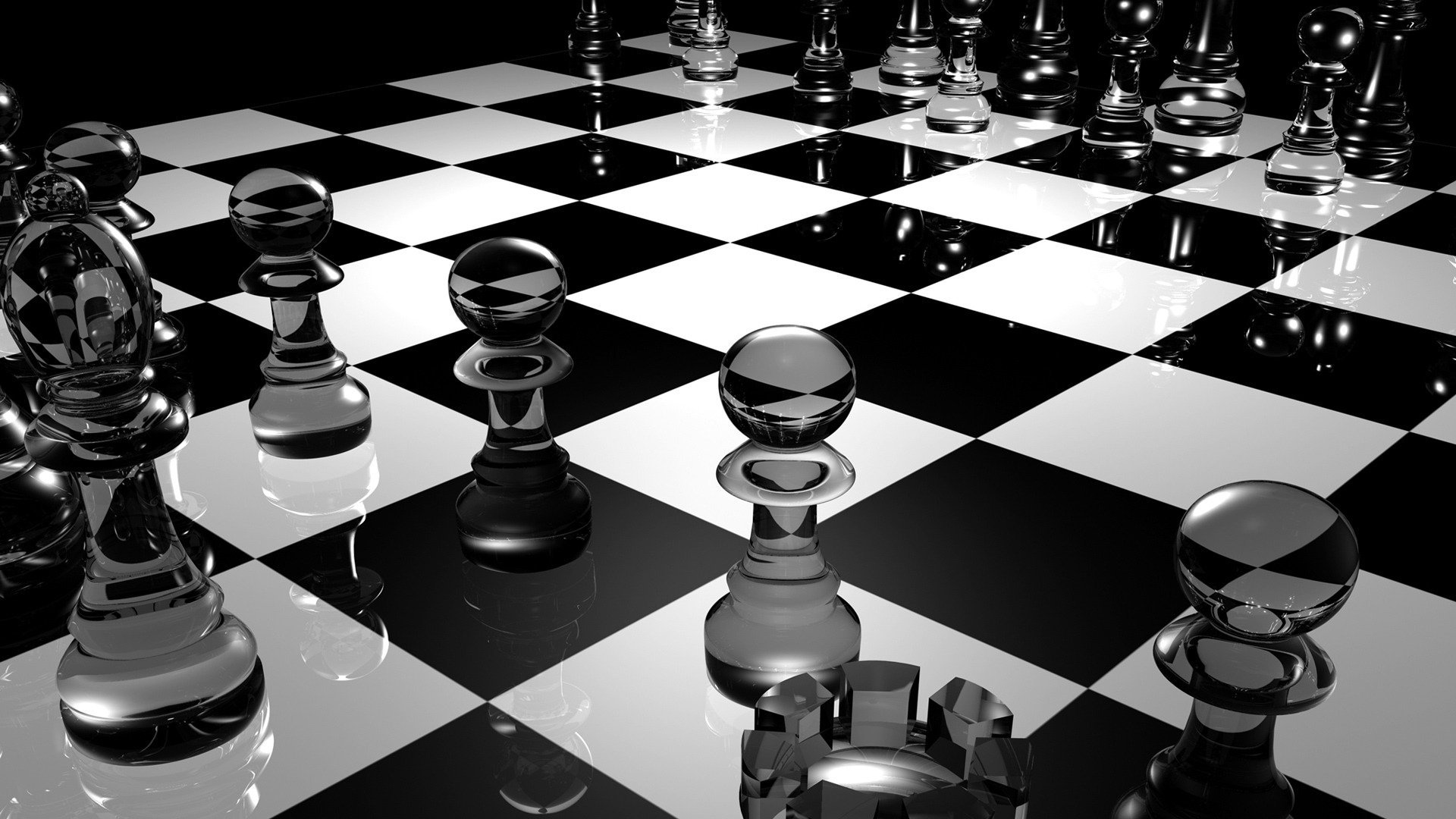 3d, Abstracto, Ajedrez, Figuras Wallpaper