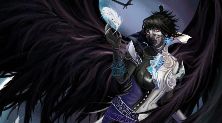 Angels Wings Fantasy Girls Angel Gothic Mask Dark Demon