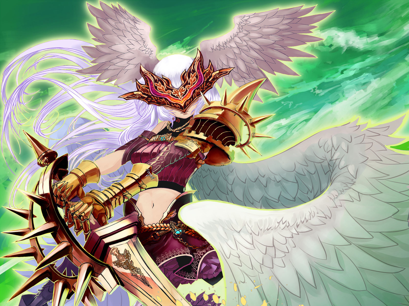 angels, Swords, Armor, Fantasy, Girls, Angel, Sword, Warrior, Weapon Wallpaper