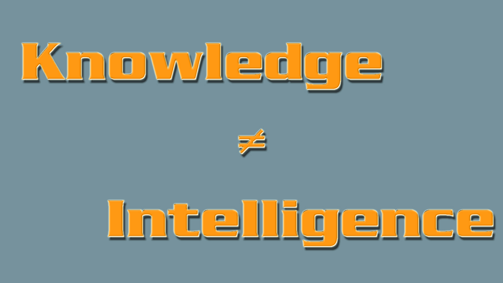 knowledge, And, Intelligence Wallpaper