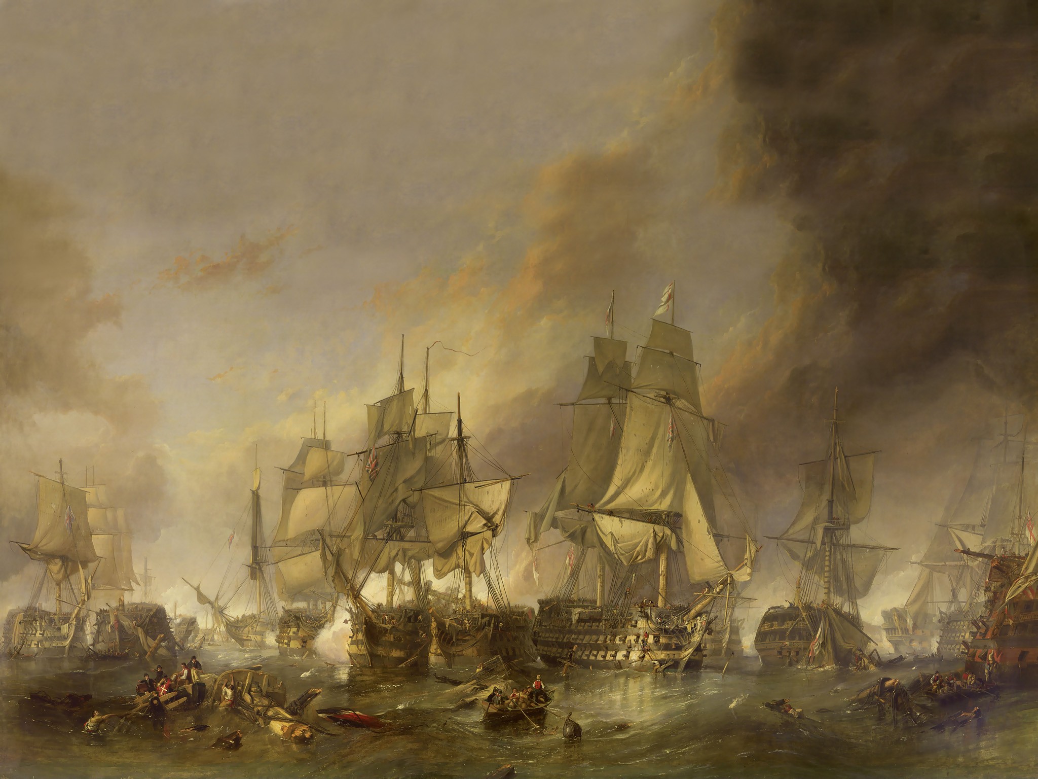 paintings, Sea, Ships, Pirates, Battles Wallpaper