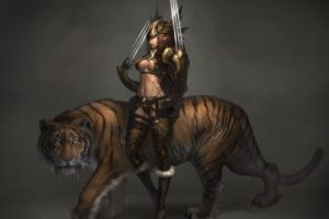 women, Tigers