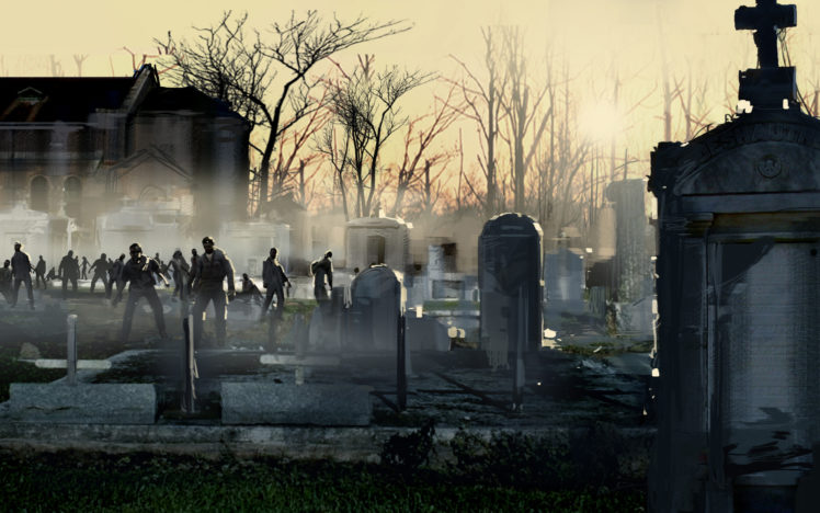 zombies, Graveyard HD Wallpaper Desktop Background
