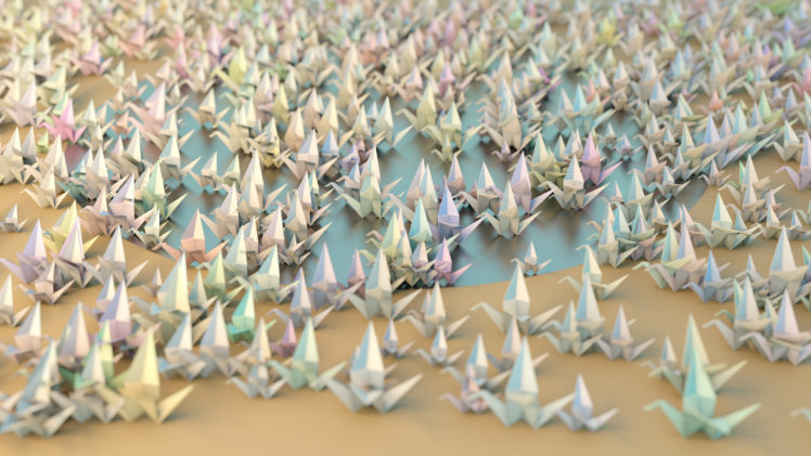 origami, C g HD Wallpaper Desktop Background