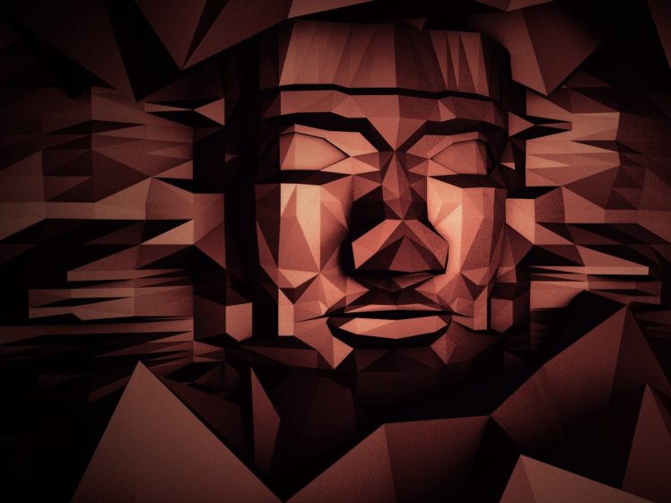 face, Tribal, Polygon, Art, Abstract HD Wallpaper Desktop Background