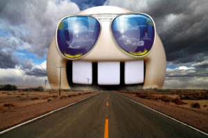 funny, Highway, Sunglasses, Photomanipulations