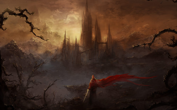 warrior, Warrior, City, Cities, Castle, Fantasy HD Wallpaper Desktop Background