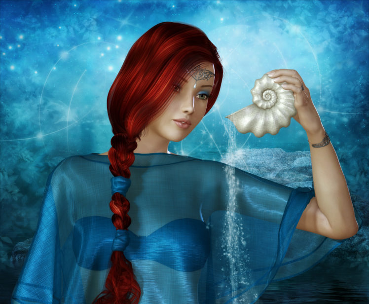fantasy, Bokeh, Magical, Girl, Girls, Redhead HD Wallpaper Desktop Background