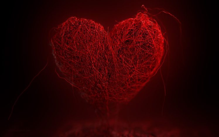 love, Digital, Art, Hearts HD Wallpaper Desktop Background