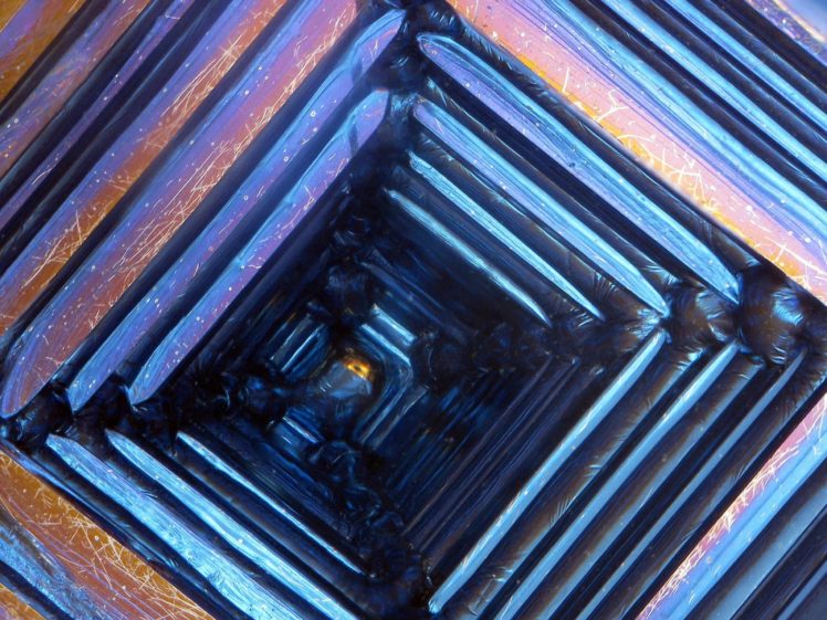 abstract, Science, Crystals, Minerals, Element, Iridescence, Bismuth, Industry, Science HD Wallpaper Desktop Background