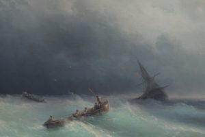 art, Aivazovsky, Painting, Storm, Ocean, Ship, Ships, Boat, Horror