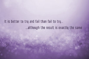 try, Fail, Result, Purple