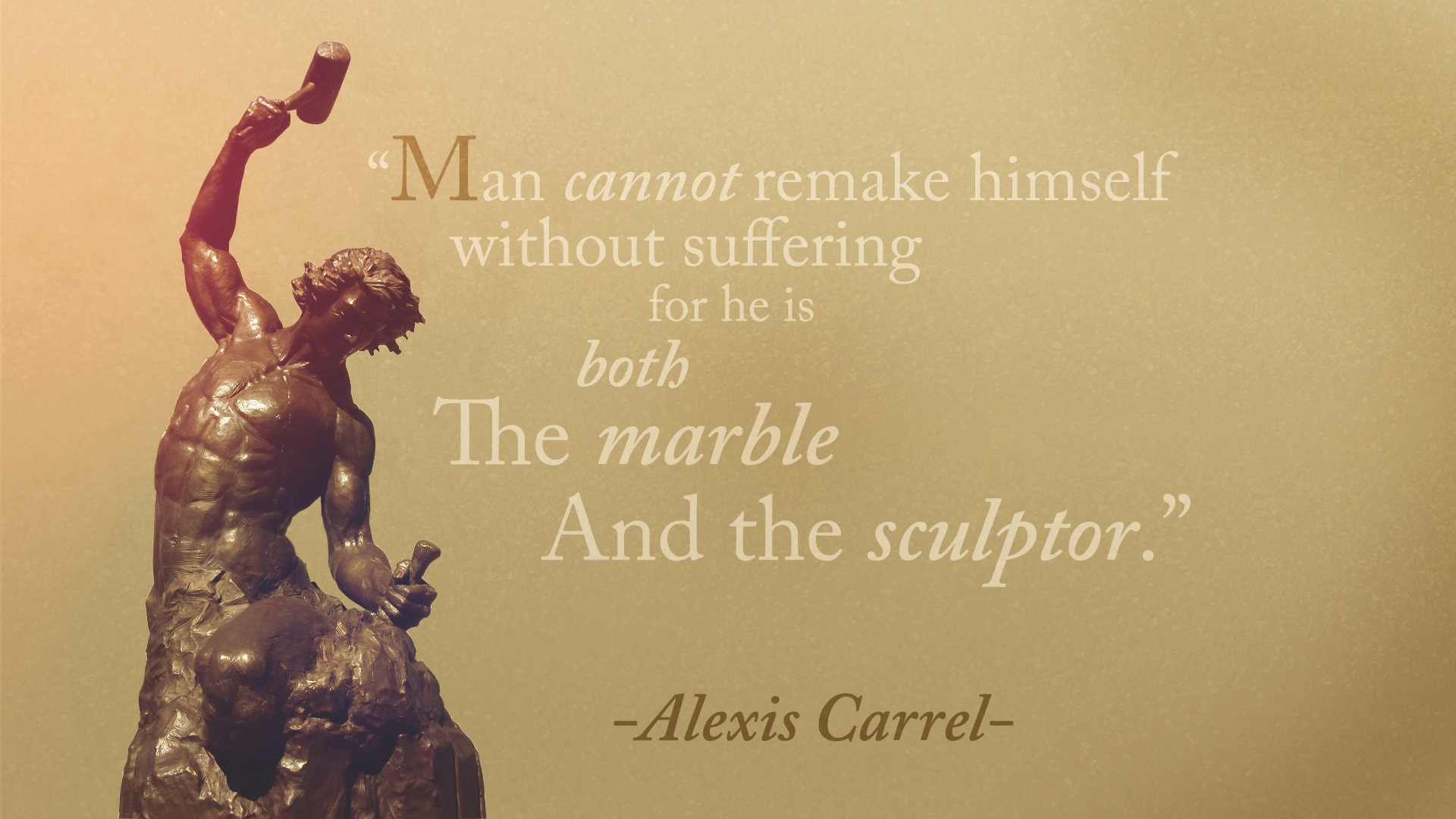 alexis, Carrel, Man, Suffering, Remake, Sculptor, Bokeh Wallpaper