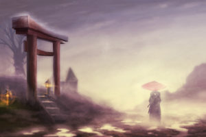 samurai, Champloo, Landscape, Gates, Jin, Fog