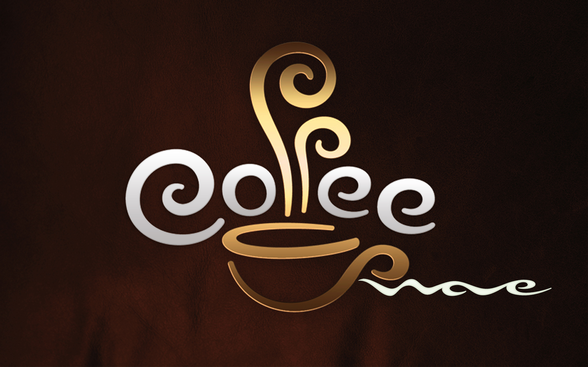 coffee, Typography Wallpaper
