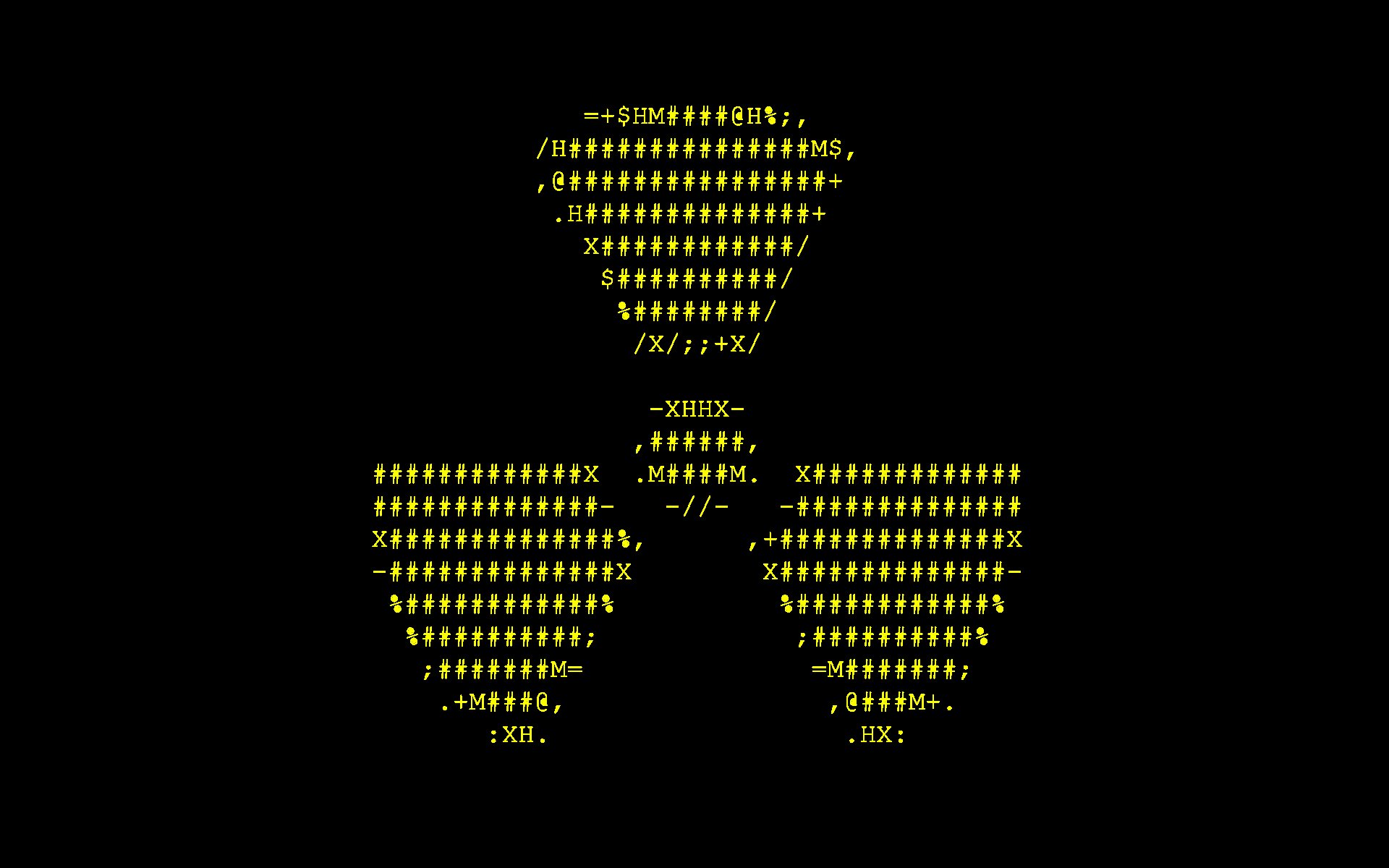 radioactive, Ascii Wallpaper