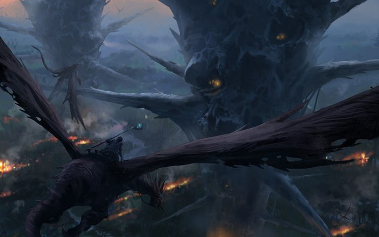 dark, Dragons, Fantasy, Art, Artwork HD Wallpaper Desktop Background