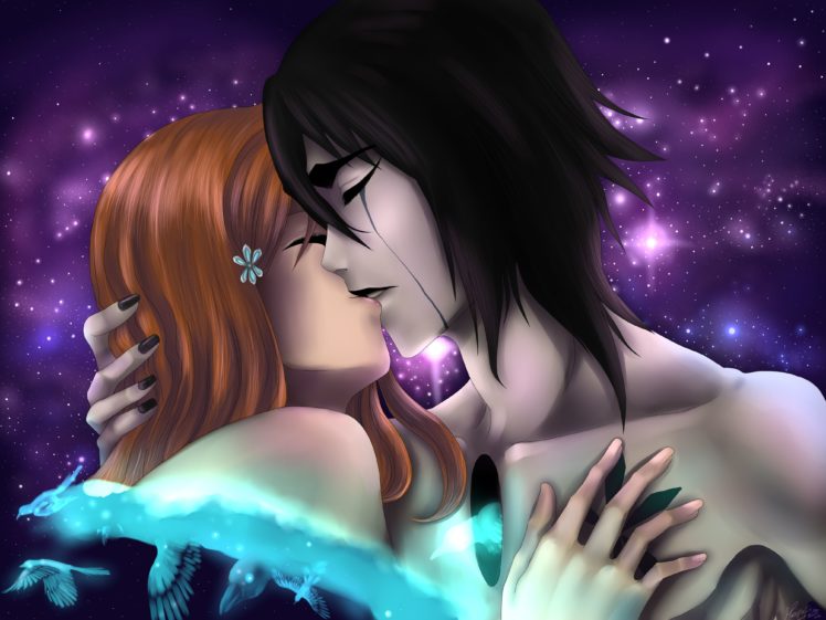 love, Men, Kiss, Fantasy, Girls, Mood, Space, Stars, Birds, Ocean HD Wallpaper Desktop Background