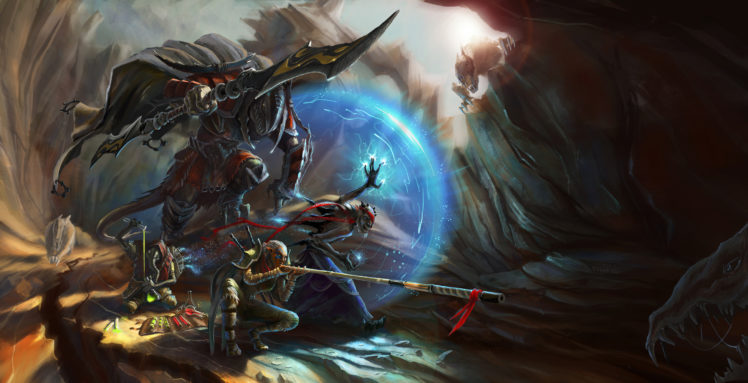 warrior, Wood, Armor, Weapons, Magic, Sci fi, Fantasy, Battle HD Wallpaper Desktop Background