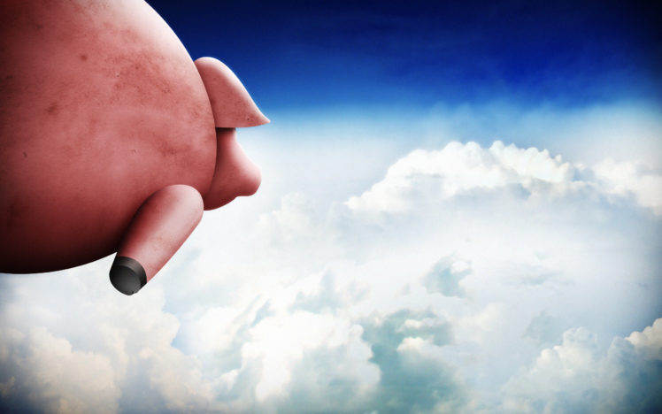 clouds, Pigs, Skyscapes HD Wallpaper Desktop Background