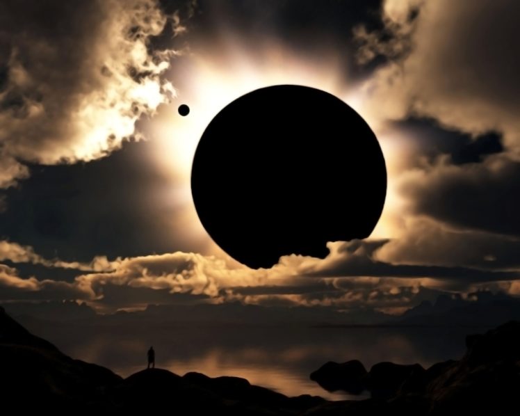 eclipse, Digital, Art HD Wallpaper Desktop Background