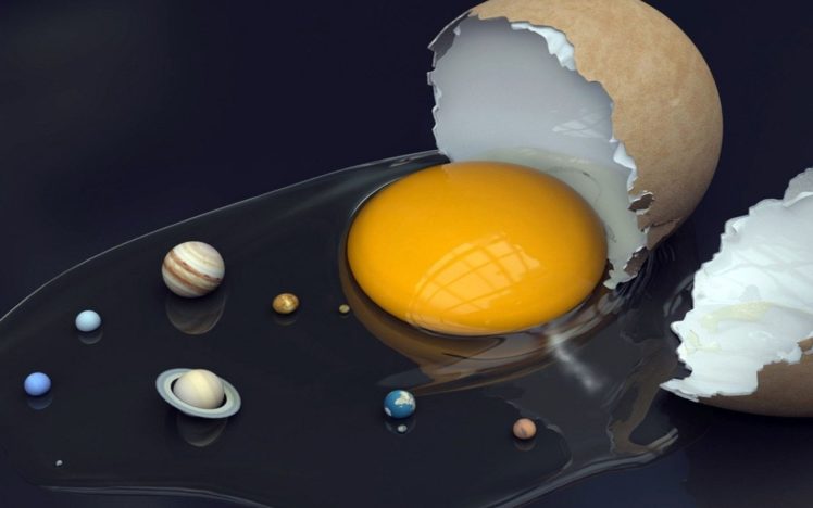 abstract, Eggs, Solar, System, Planets, Objects HD Wallpaper Desktop Background