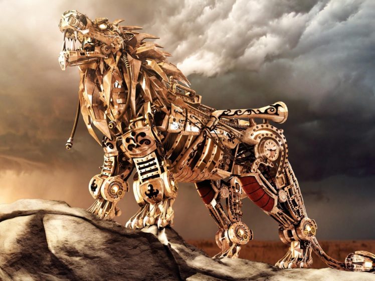iron, Lions, 3d Wallpapers HD / Desktop and Mobile Backgrounds