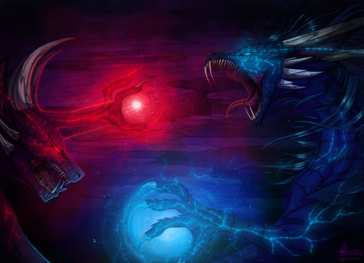 dragon, Battle, Magic HD Wallpaper Desktop Background