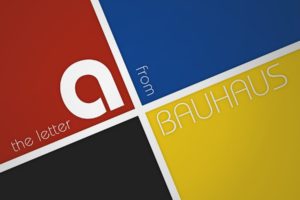 typography, Bauhaus