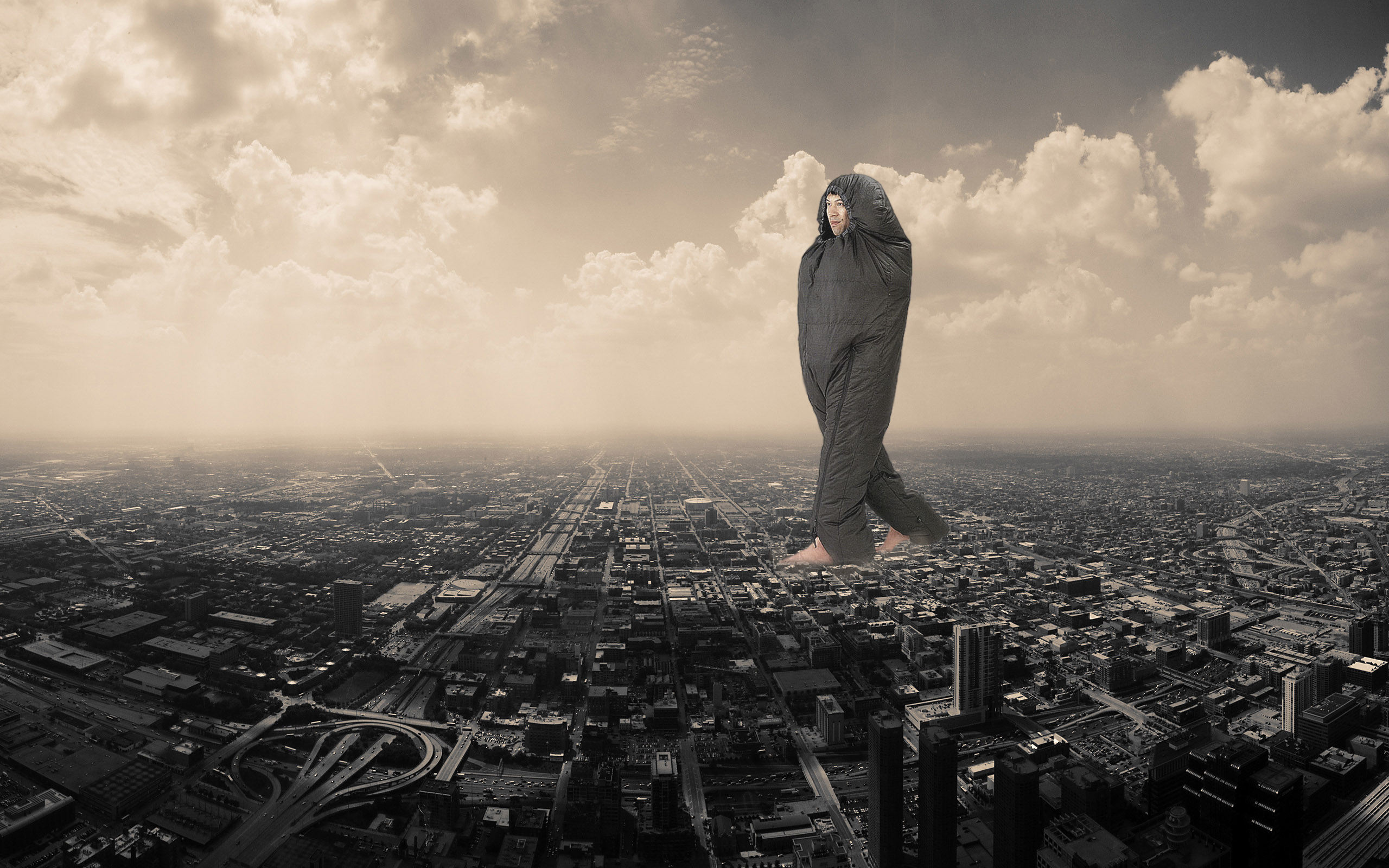 cityscapes, Funny, Buildings, Photomanipulations Wallpaper