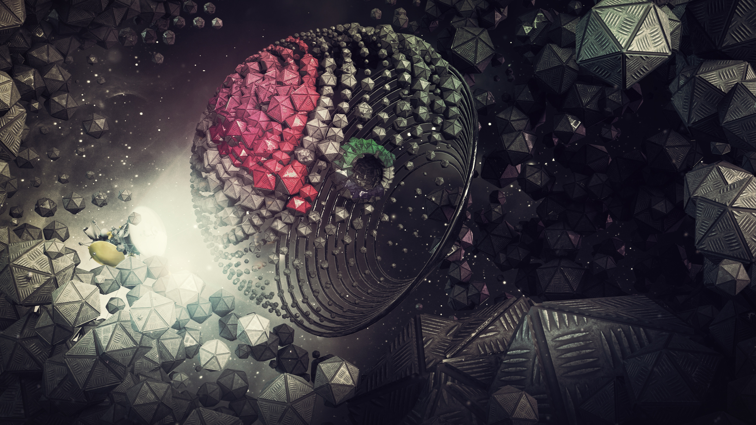 abstraction, Digital, Art, Render, Space, 3d Wallpaper