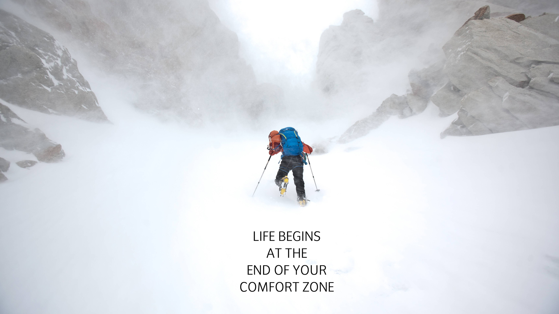 life, Snow, Climb, Hike, Comfort, Zone Wallpaper