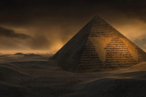 pyramid, Desert