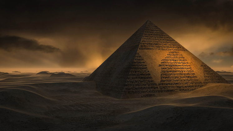 pyramid, Desert HD Wallpaper Desktop Background