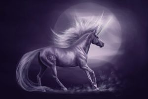 unicorn, Horse, Magical, Animal, Moon