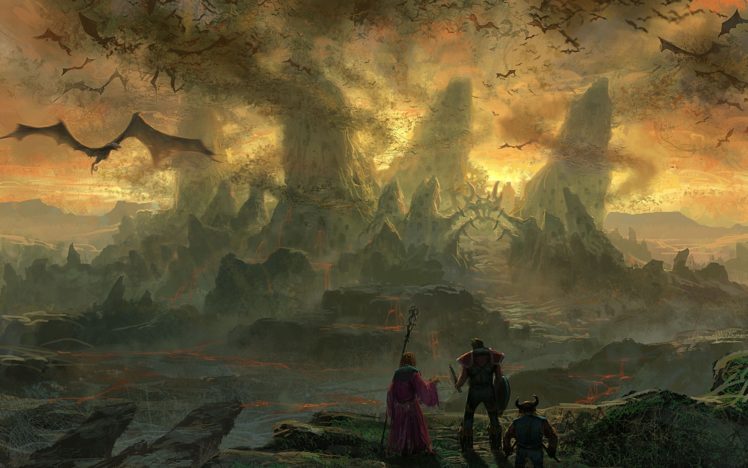 dragons, Fantasy, Art, Artwork HD Wallpaper Desktop Background