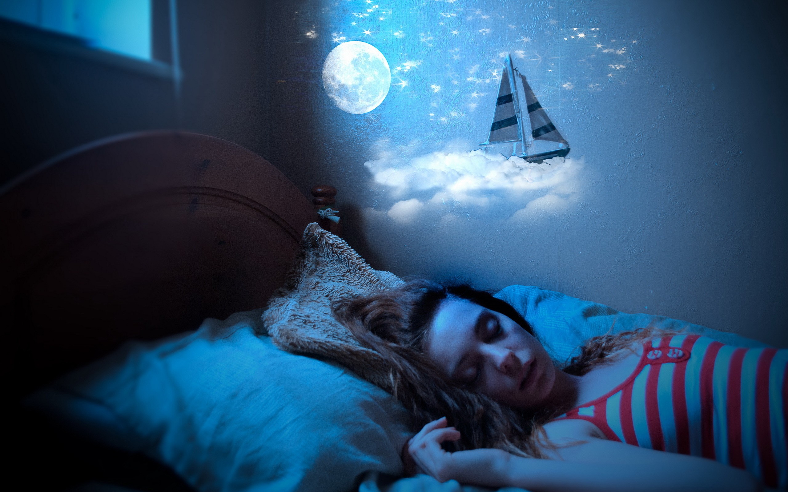 night, Kids, Dreams, Sleeping, Bedroom, Little, Girl Wallpapers HD / Deskto...