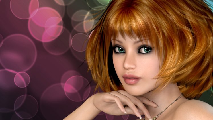 girls, Glance, Brown, Haired, Hair, Face HD Wallpaper Desktop Background