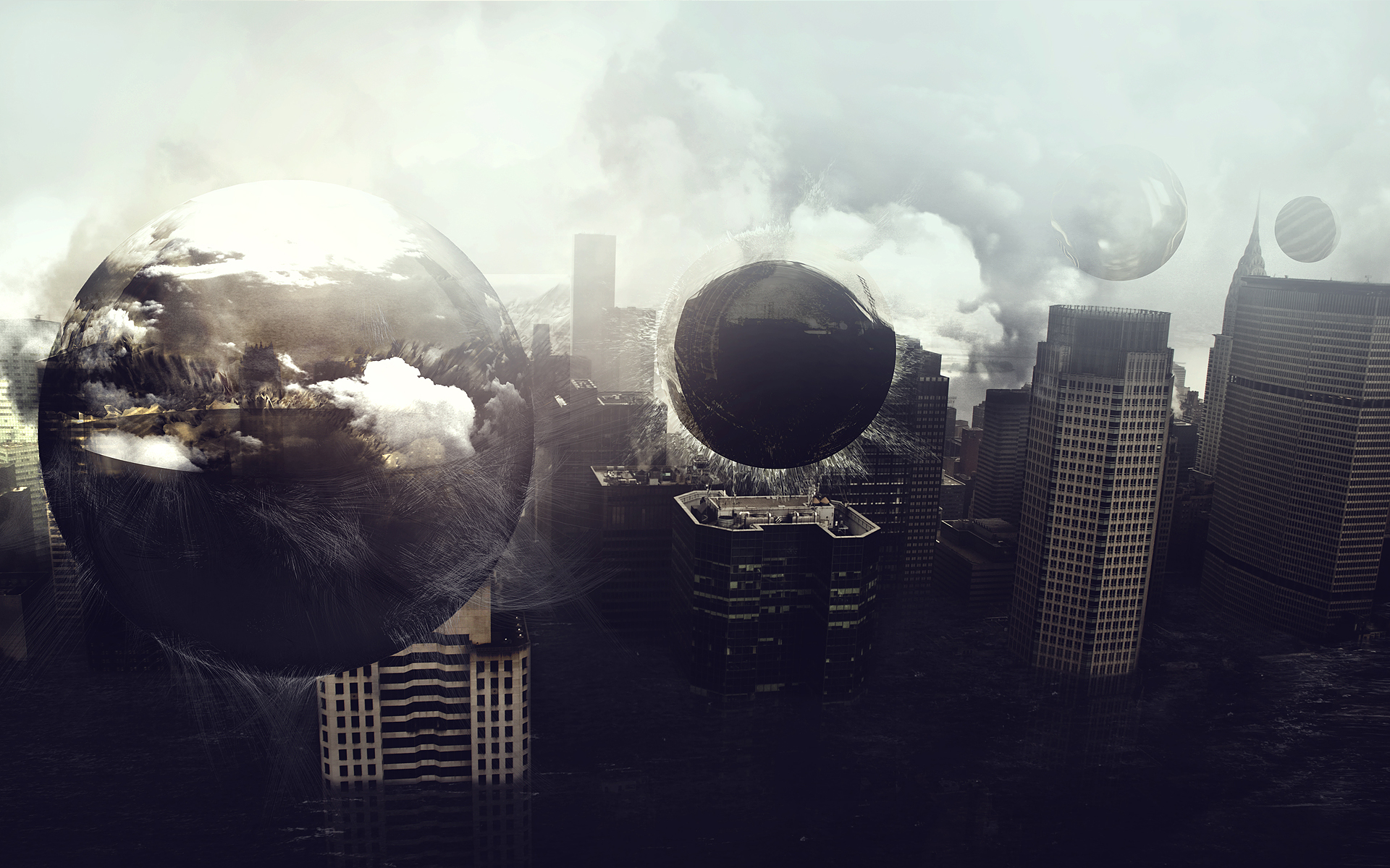 digital, Art, Photomanipulations, Cities Wallpaper