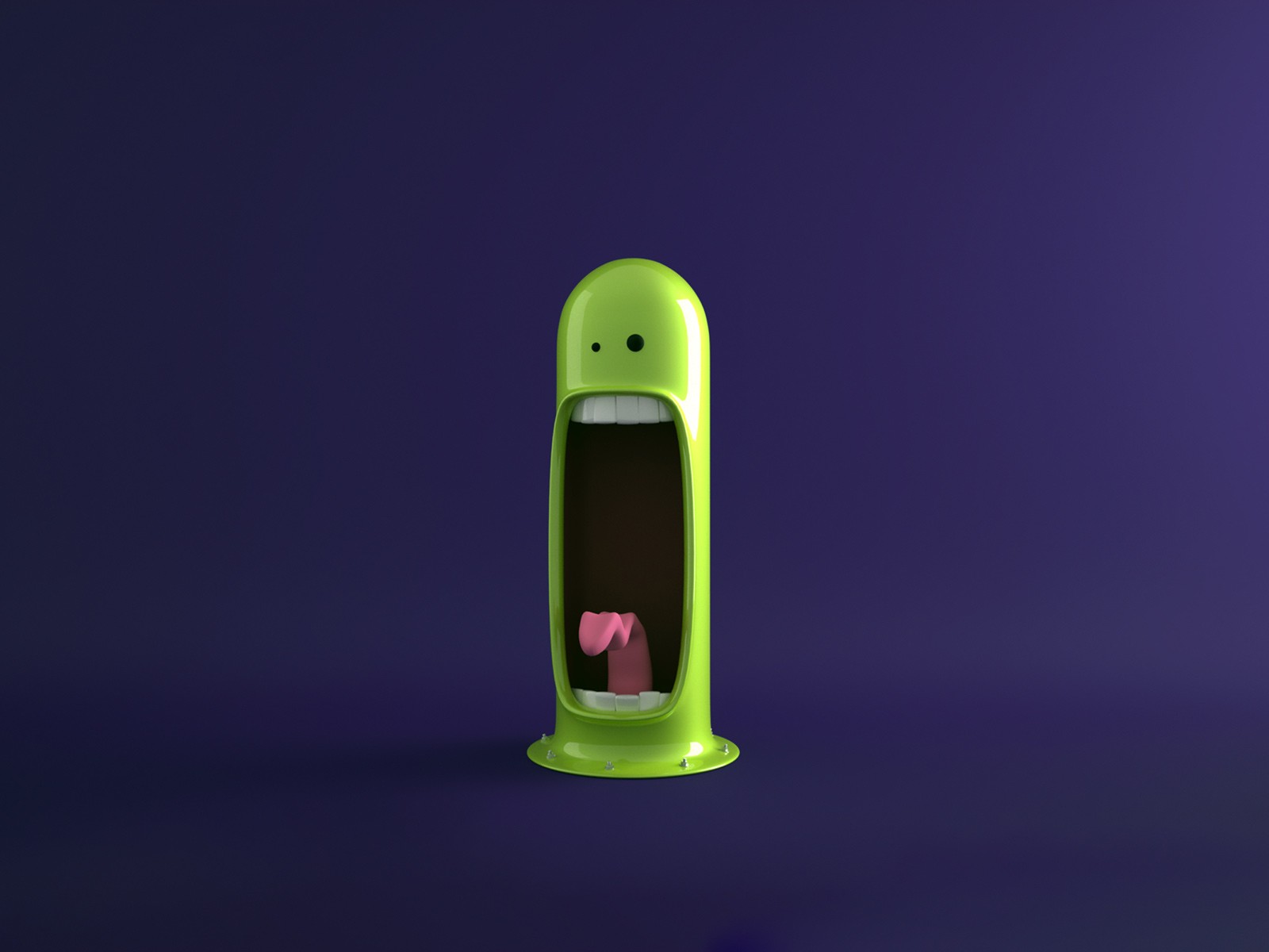 minimalistic, Screaming Wallpaper