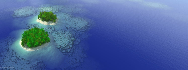 ocean, Islands HD Wallpaper Desktop Background
