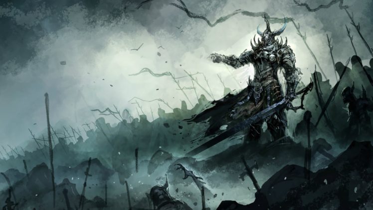 knights, Fantasy, Art, Swords HD Wallpaper Desktop Background