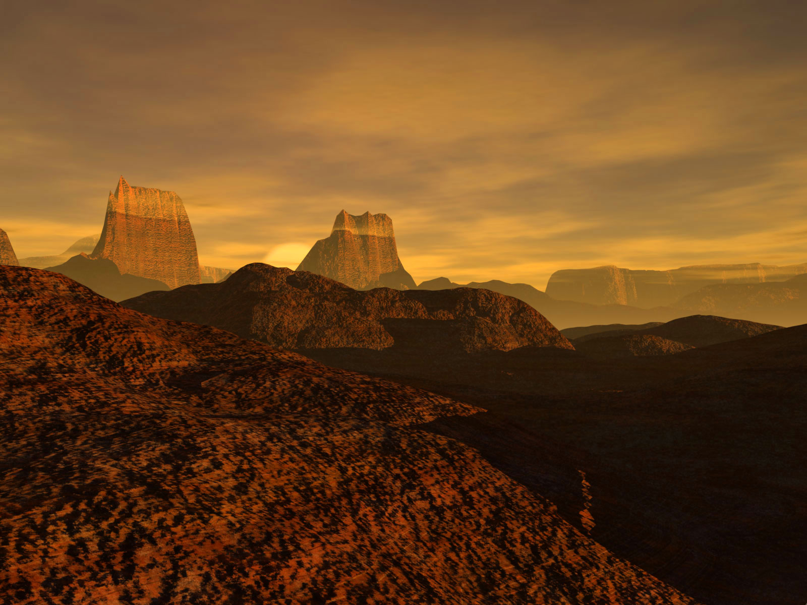 deserts, Cgi, 3d, Renders Wallpaper